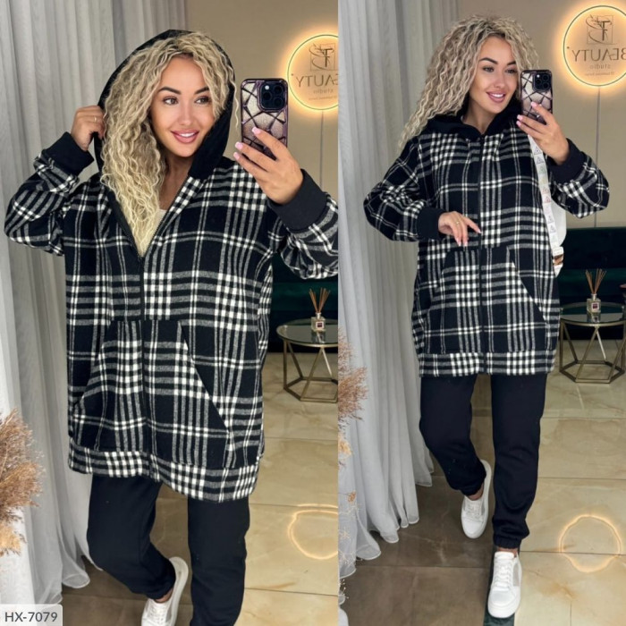 Прогулянковий костюм HX-7079 — жіночий прогулянковий костюм від Odessa Moda