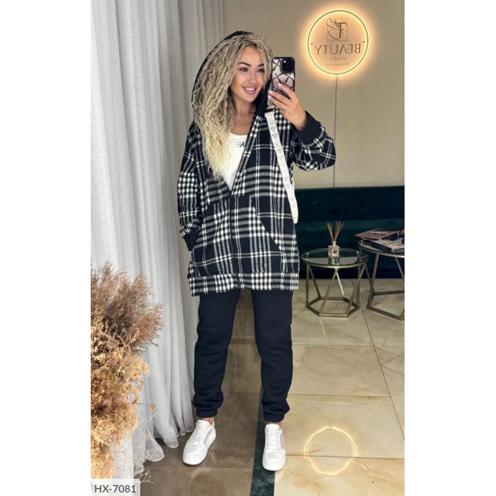 Прогулянковий костюм HX-7081 — жіночий прогулянковий костюм від Odessa Moda