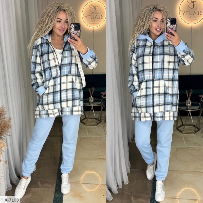 Прогулянковий костюм HX-7103 — жіночий прогулянковий костюм від Odessa Moda