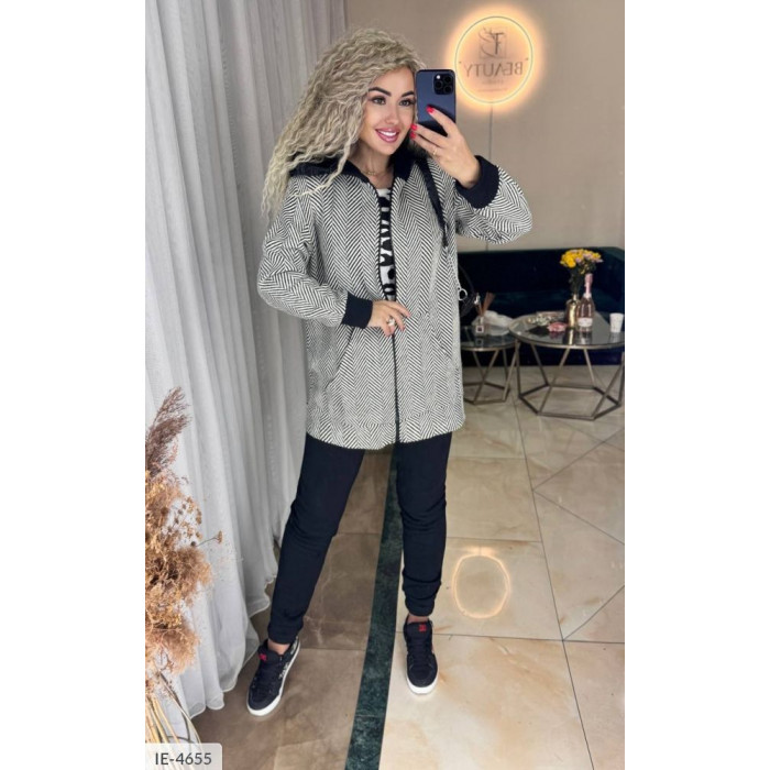 Прогулянковий костюм IE-4655 — жіночий прогулянковий костюм від Odessa Moda