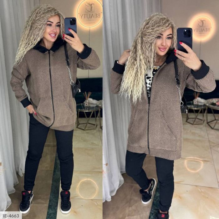 Прогулянковий костюм IE-4663 — жіночий прогулянковий костюм від Odessa Moda