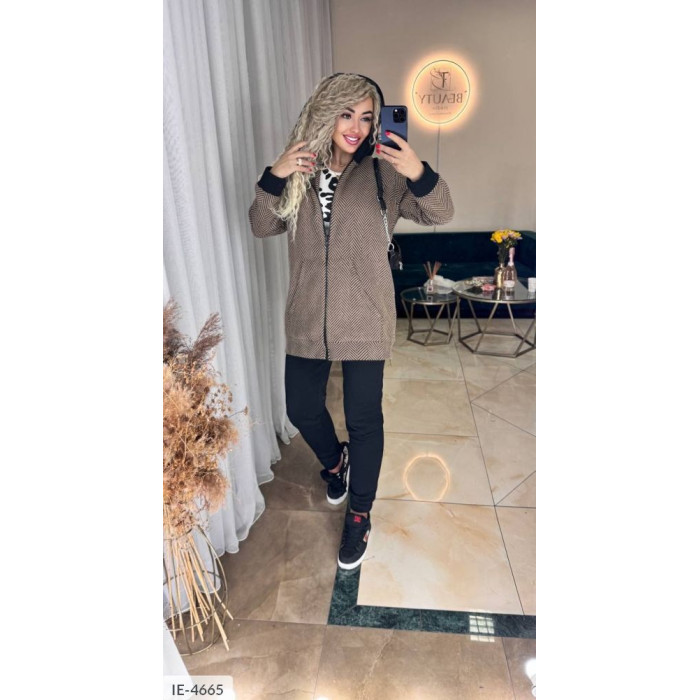 Прогулянковий костюм IE-4665 — жіночий прогулянковий костюм від Odessa Moda