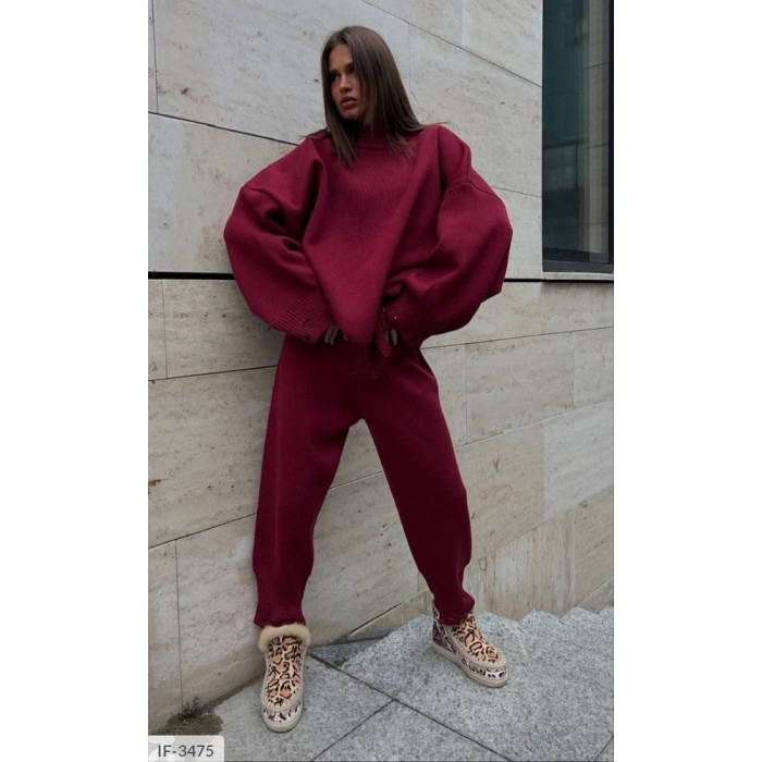 Прогулянковий костюм IF-3475 — жіночий прогулянковий костюм від Odessa Moda