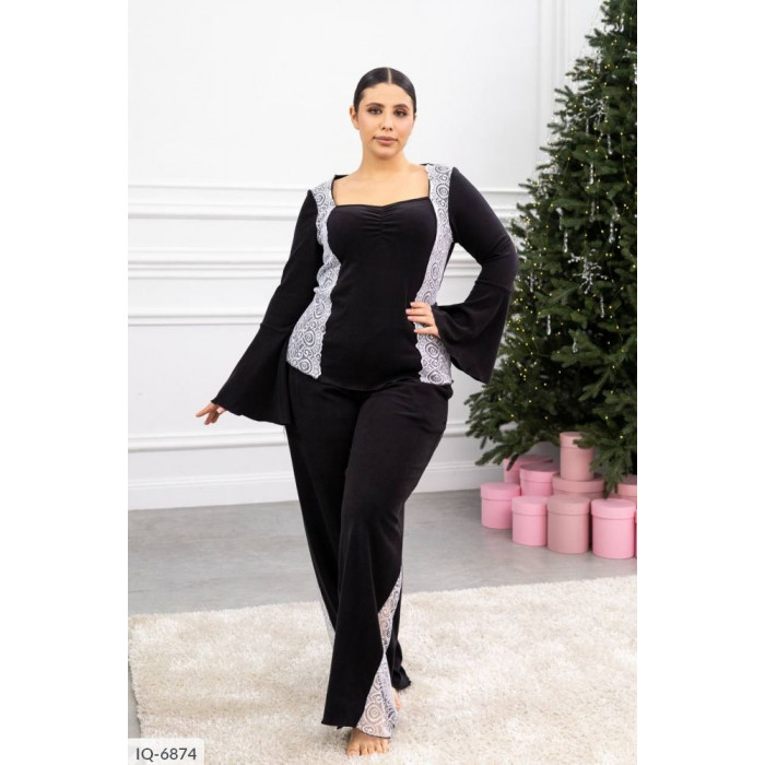 Модні піжами та халати великого розміру IQ-6874 — комфорт і стиль