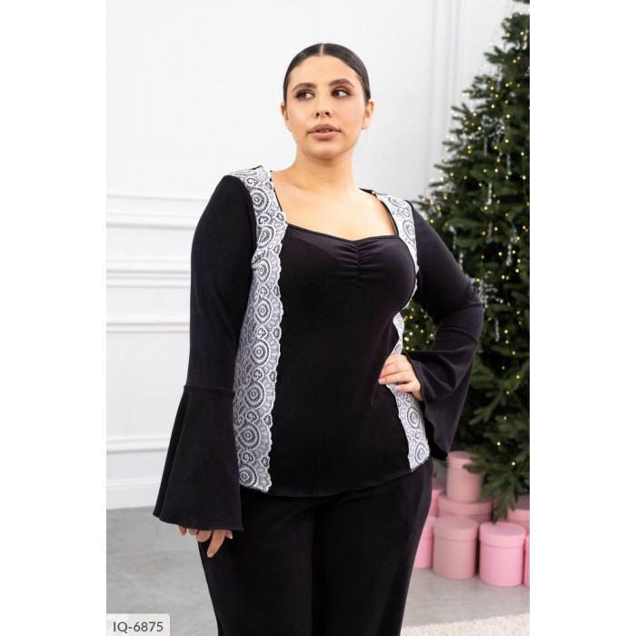 Халати XL+ IQ-6875 — стильна домашня мода