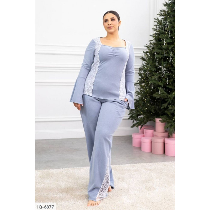 Жіночі піжами великого розміру IQ-6877 — новинки сезону