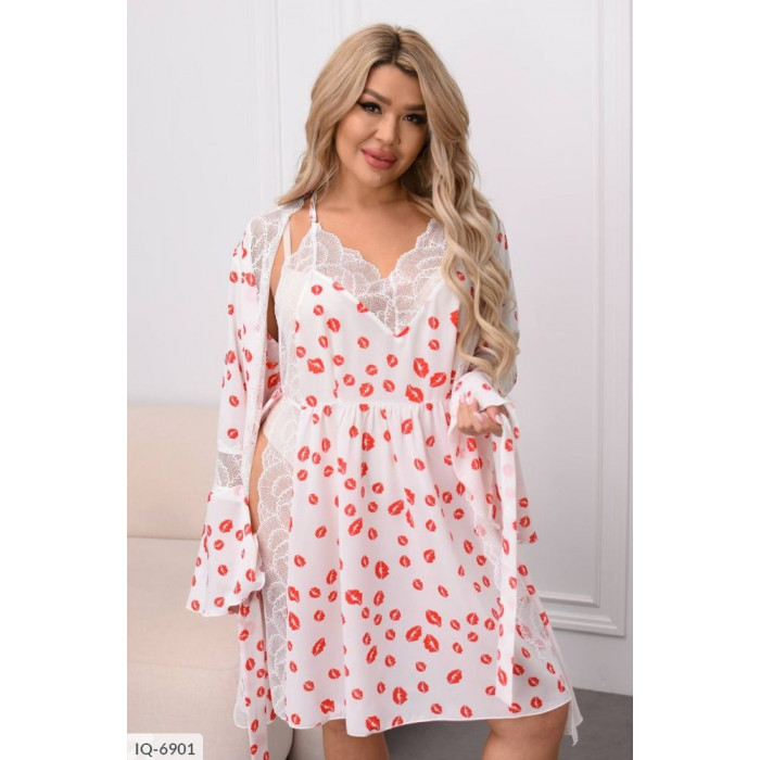 Жіночі піжами великого розміру IQ-6901 — новинки сезону