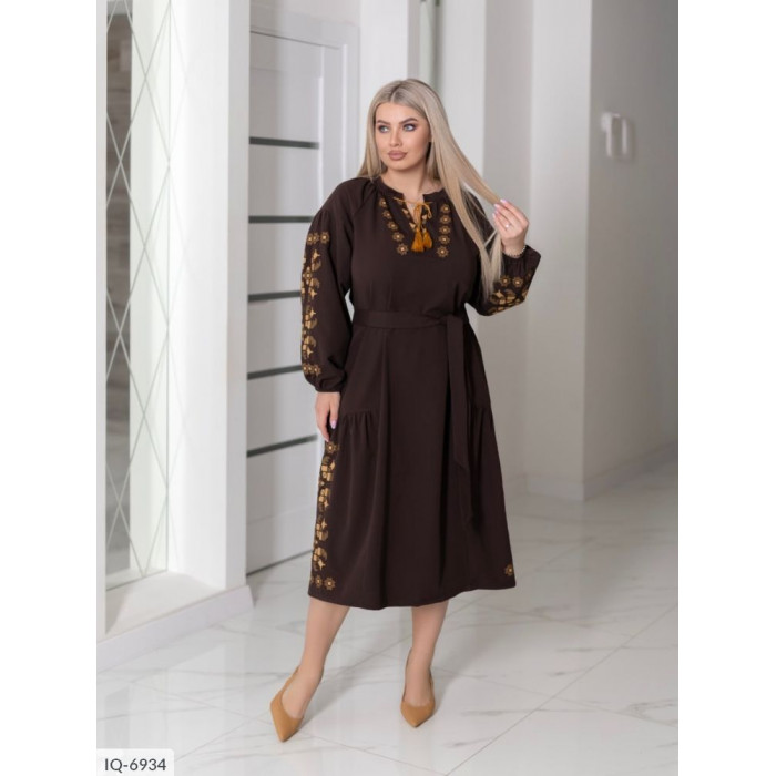 Стильні сукні Plus Size IQ-6934 — ідеальна посадка для будь-якої фігури