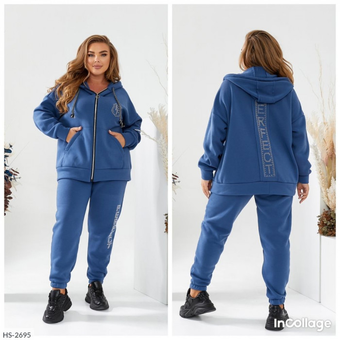 Жіночі прогулянкові костюми XL+ HS-2695 — тренди сезону