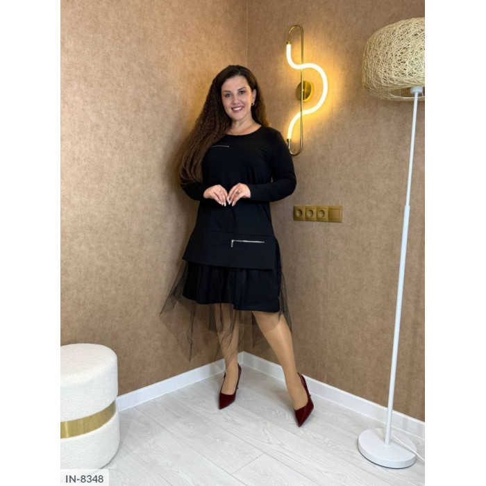 Сукні для пишних форм IN-8348 — виглядай розкішно