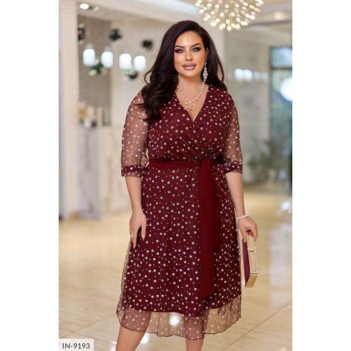 Стильні сукні Plus Size IN-9193 — ідеальна посадка для будь-якої фігури