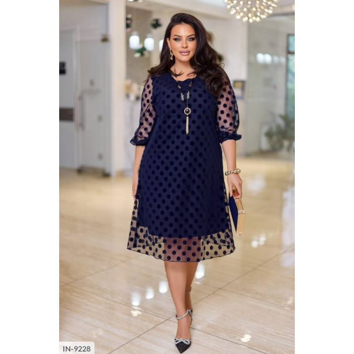 Стильні сукні Plus Size IN-9228 — ідеальна посадка для будь-якої фігури