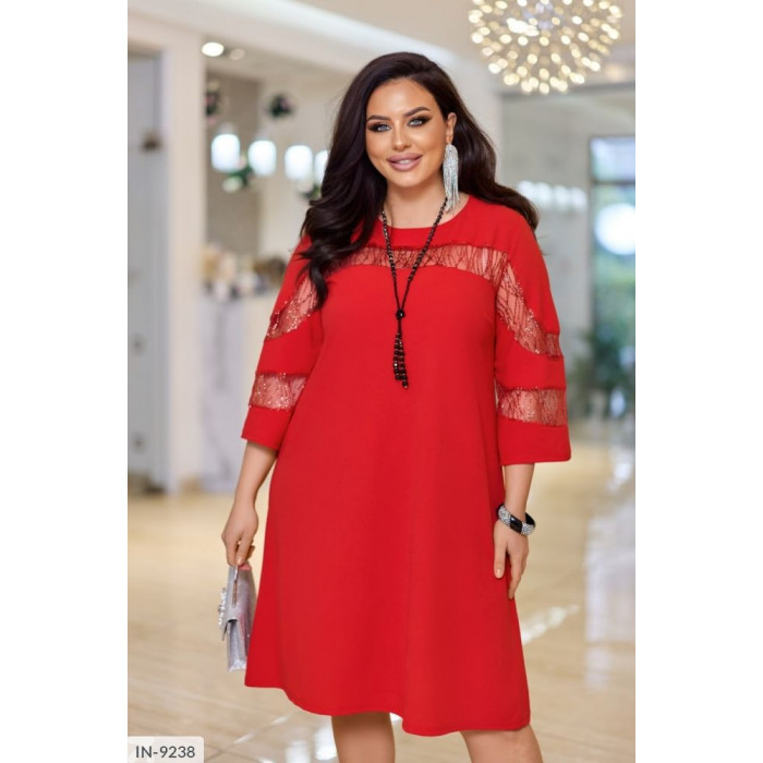 Стильні сукні Plus Size IN-9238 — ідеальна посадка для будь-якої фігури