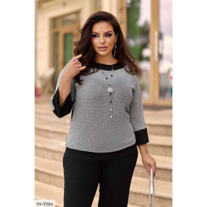 Жіночі костюми Plus Size IN-9386 — впевненість і стиль