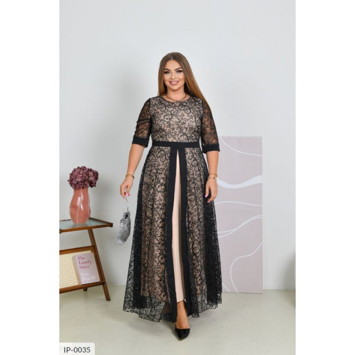 Новинки суконь великого розміру IP-0035 — твій стиль, твоя впевненість