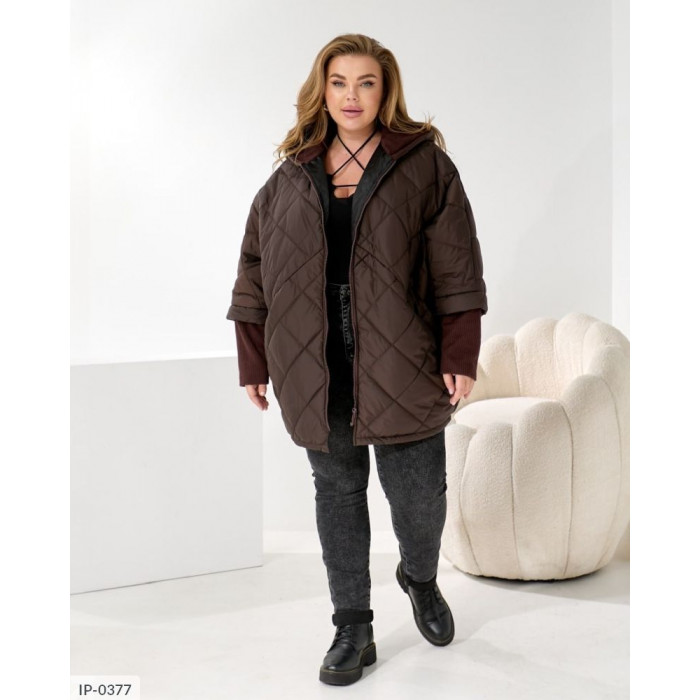 Жіночий верхній одяг Plus Size IP-0377 — тренди 2025