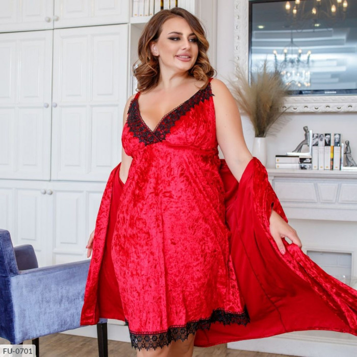 Пижама FU-0701 — жіночий халат від Odessa Moda