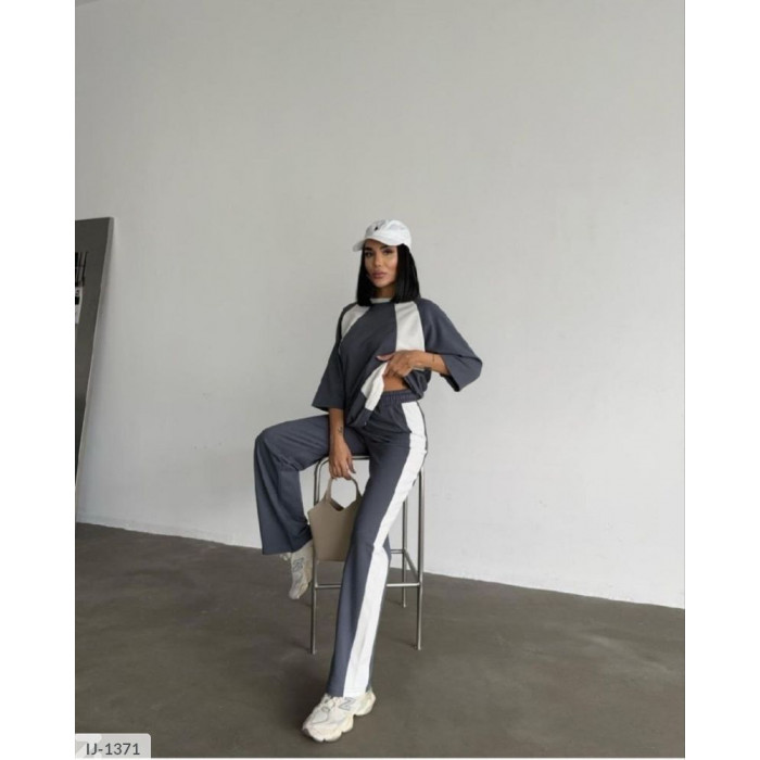 Прогулянковий костюм IJ-1371 — жіночий прогулянковий костюм від Odessa Moda