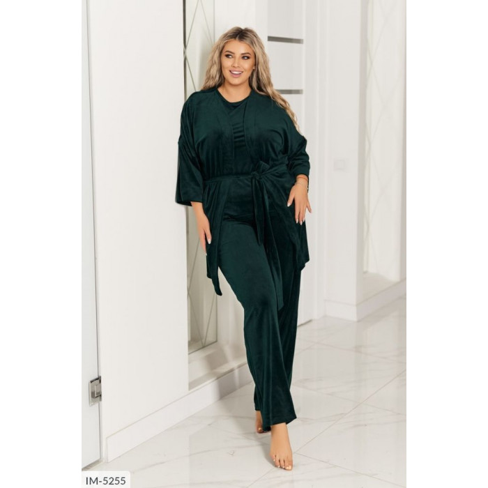 Домашній костюм IM-5255 — жіночий халат від Odessa Moda Домашній костюм IM-5255 — жіночий халат від Odessa Moda