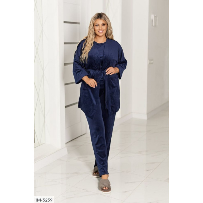 Домашній костюм IM-5259 — жіночий халат від Odessa Moda Домашній костюм IM-5259 — жіночий халат від Odessa Moda