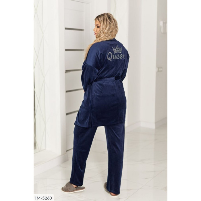 Домашній костюм IM-5260 — жіночий халат від Odessa Moda Домашній костюм IM-5260 — жіночий халат від Odessa Moda