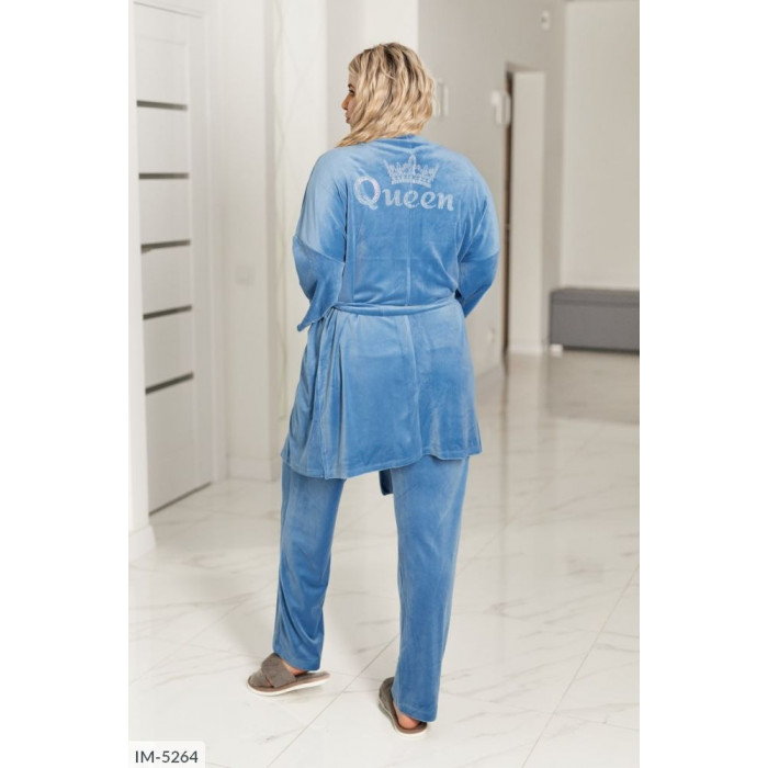 Домашній костюм IM-5264 — жіночий халат від Odessa Moda Домашній костюм IM-5264 — жіночий халат від Odessa Moda