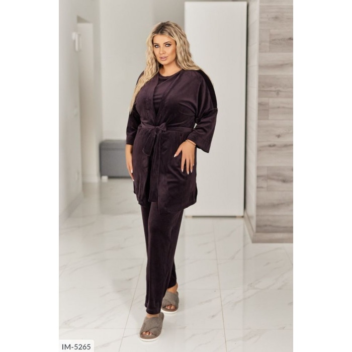Домашній костюм IM-5265 — жіночий халат від Odessa Moda Домашній костюм IM-5265 — жіночий халат від Odessa Moda