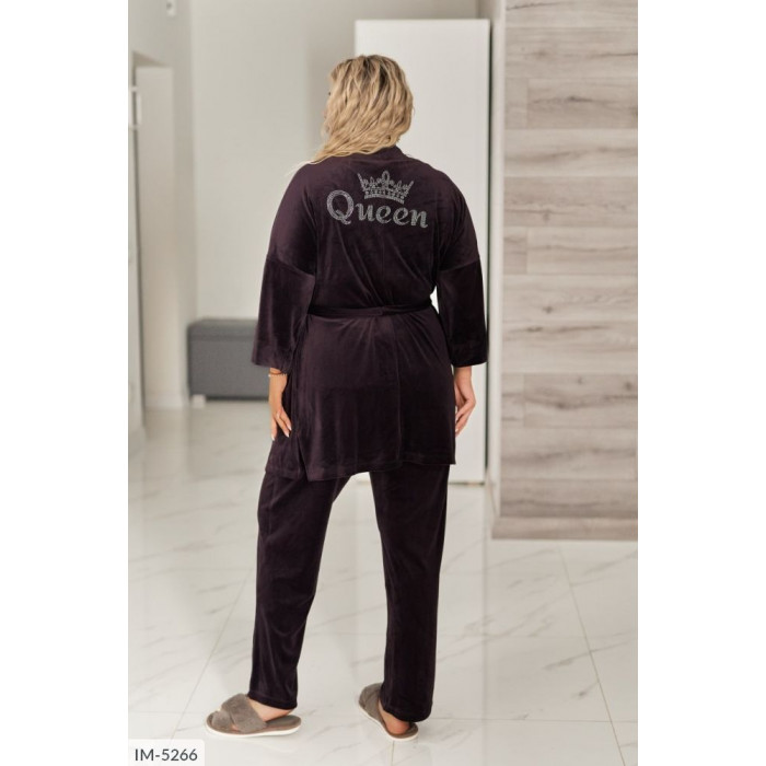 Домашній костюм IM-5266 — жіночий халат від Odessa Moda Домашній костюм IM-5266 — жіночий халат від Odessa Moda