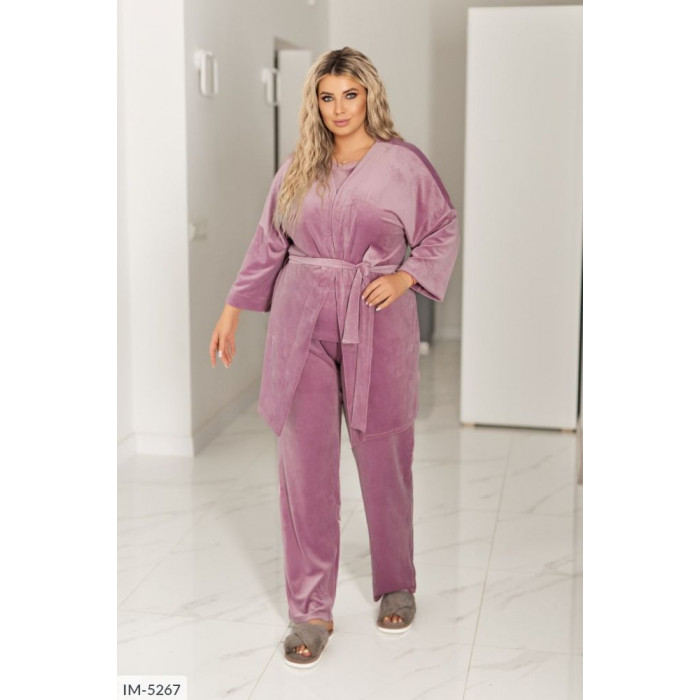 Домашній костюм IM-5267 — жіночий халат від Odessa Moda Домашній костюм IM-5267 — жіночий халат від Odessa Moda