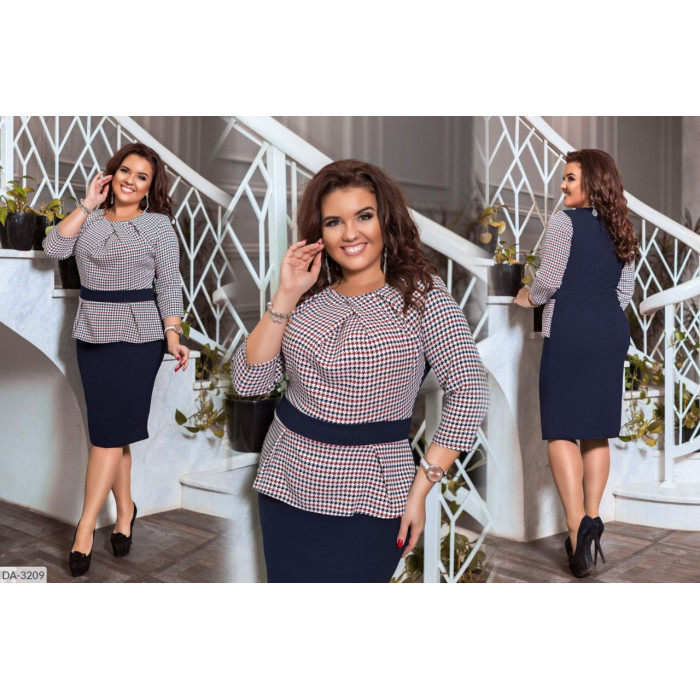 Стильні сукні Plus Size DA-3209 — ідеальна посадка для будь-якої фігури