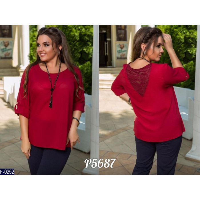 XL+ блузки F-0252 — стиль і зручність