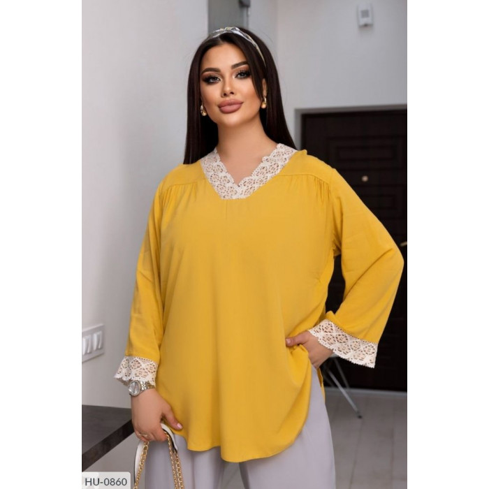 XL+ блузки HU-0860 — стиль і зручність