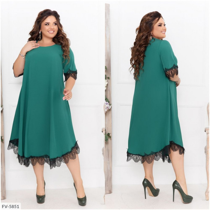 Стильні сукні Plus Size FV-5851 — ідеальна посадка для будь-якої фігури
