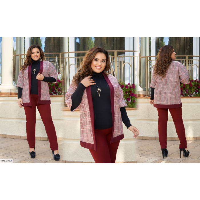 Жіночі костюми XL+ FW-7287 — елегантність і зручність