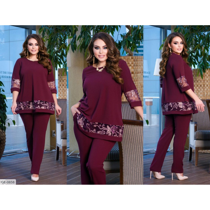 Жіночі костюми XL+ GE-0858 — елегантність і зручність