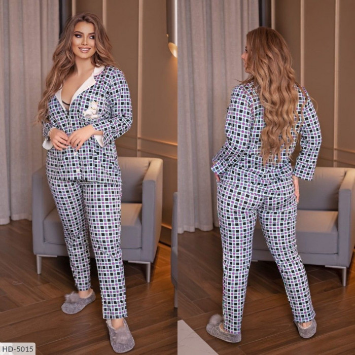 Піжами та халати XL+ HD-5015 — твій затишок і краса