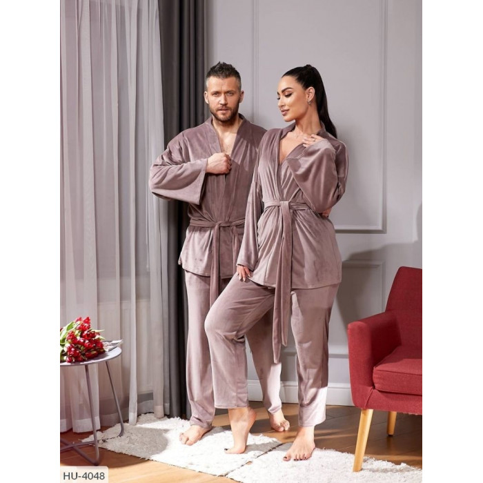 Жіночі піжами великого розміру HU-4048 — новинки сезону