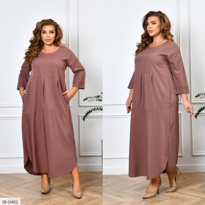 Стильні сукні Plus Size IB-0482 — ідеальна посадка для будь-якої фігури