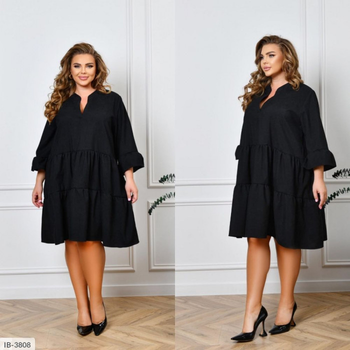 Стильні сукні Plus Size IB-3808 — ідеальна посадка для будь-якої фігури