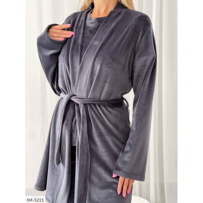 Модні піжами та халати великого розміру IM-5211 — комфорт і стиль