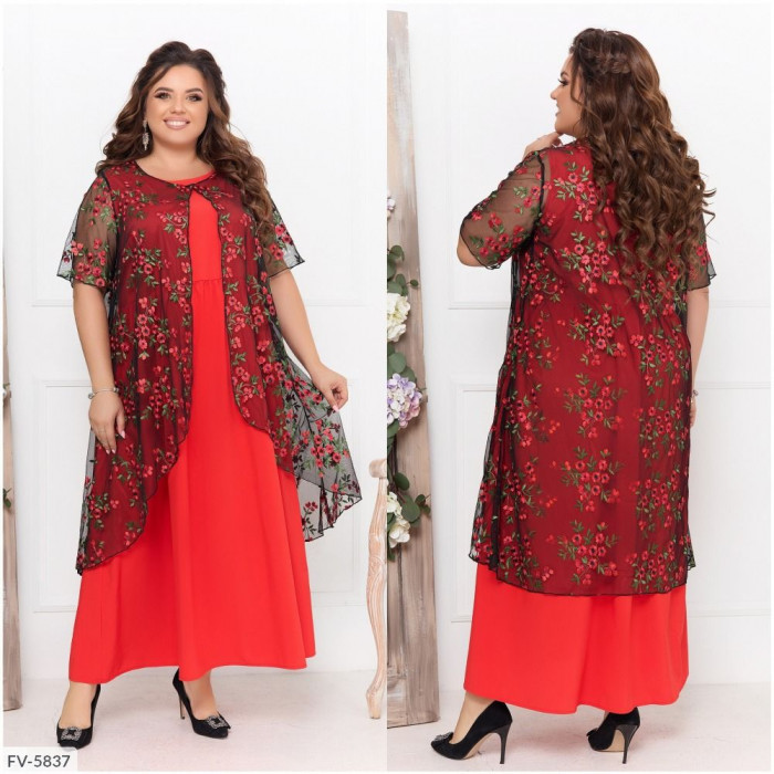 Модні сукні великого розміру FV-5837 — комфорт і краса щодня