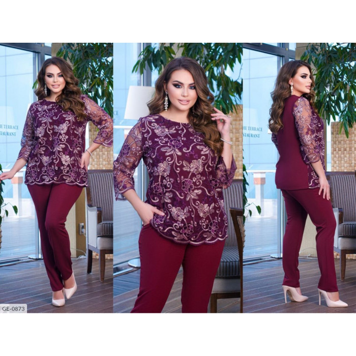 Жіночі костюми XL+ GE-0873 — елегантність і зручність