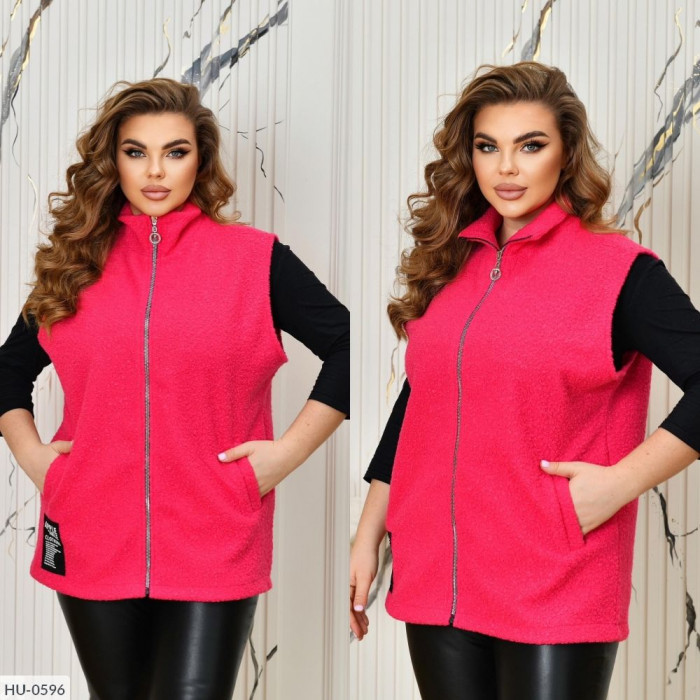 Жіночий верхній одяг Plus Size HU-0596 — тренди 2025