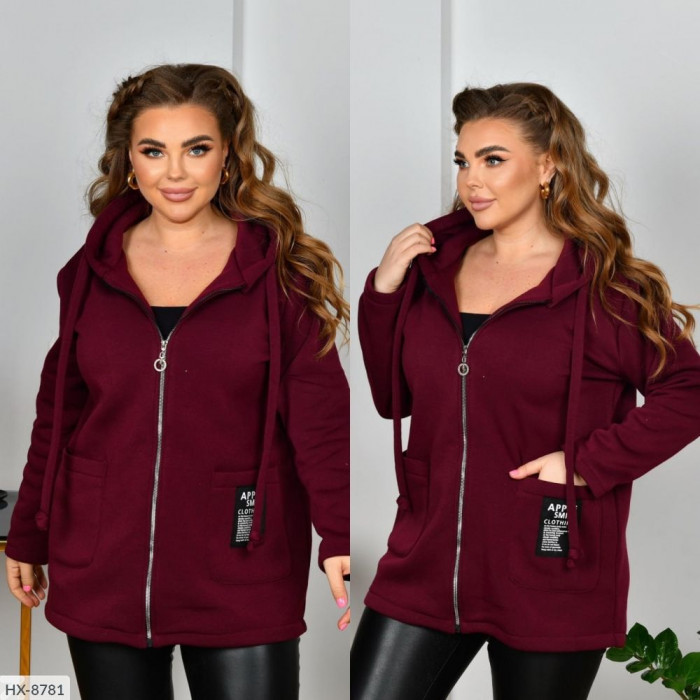 Жіночий верхній одяг Plus Size HX-8781 — тренди 2025