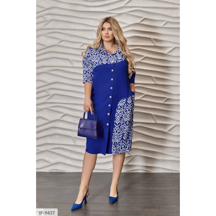 Стильні сукні Plus Size IF-9437 — ідеальна посадка для будь-якої фігури