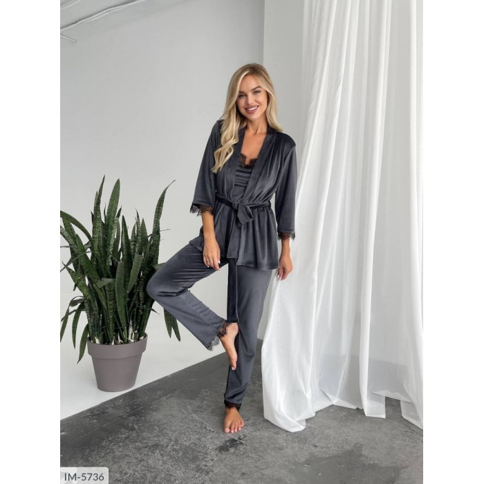 Халати XL+ IM-5736 — стильна домашня мода