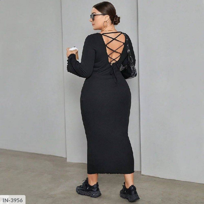 Сукні для пишних форм IN-3956 — виглядай розкішно