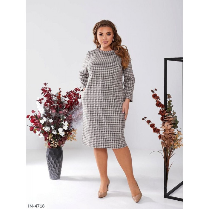 Стильні сукні Plus Size IN-4718 — ідеальна посадка для будь-якої фігури