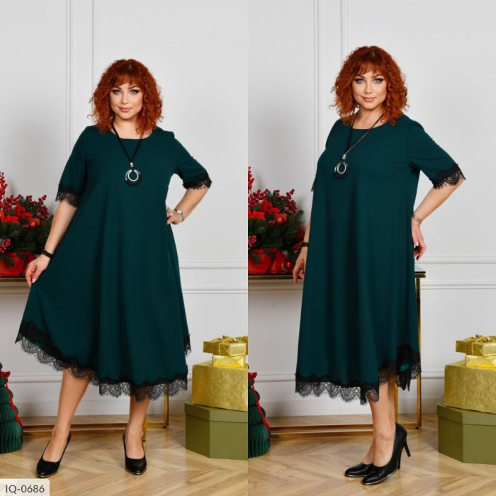 Модні образи для жінок великого розміру IQ-0686 — стиль, що надихає