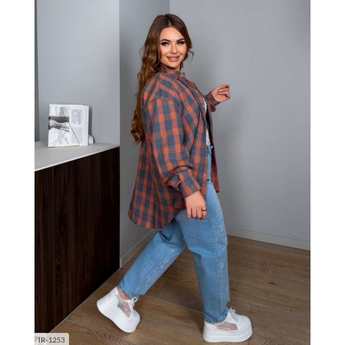 Модні сорочки і блузки великого розміру IR-1253 — елегантність і комфорт